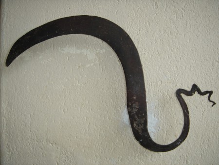 à partir d'une faucille